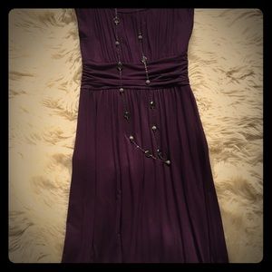 Deep purple dress